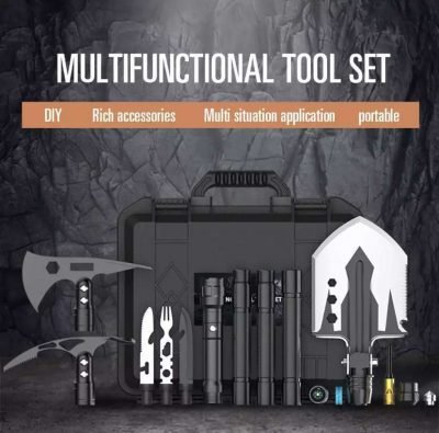 Folding Shovel Survival Axe Kit